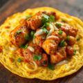 Tortilla met Surinaams gekruide kip