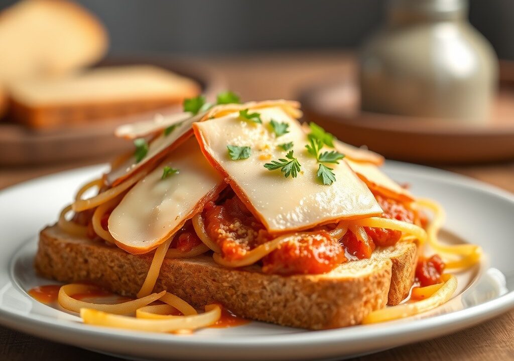 Tosti bolognese, AI-gegenereerde illustratie