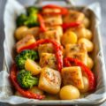 Traybake kipkluifjes met ovengroenten