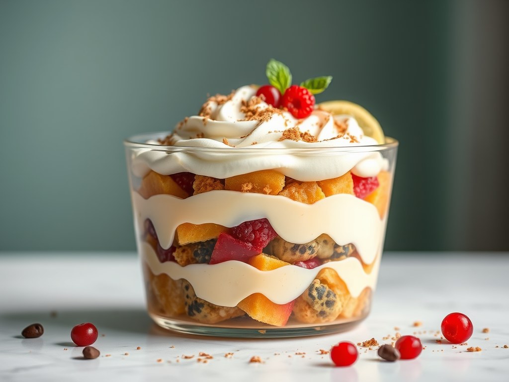 Trifle, AI-gegenereerde illustratie
