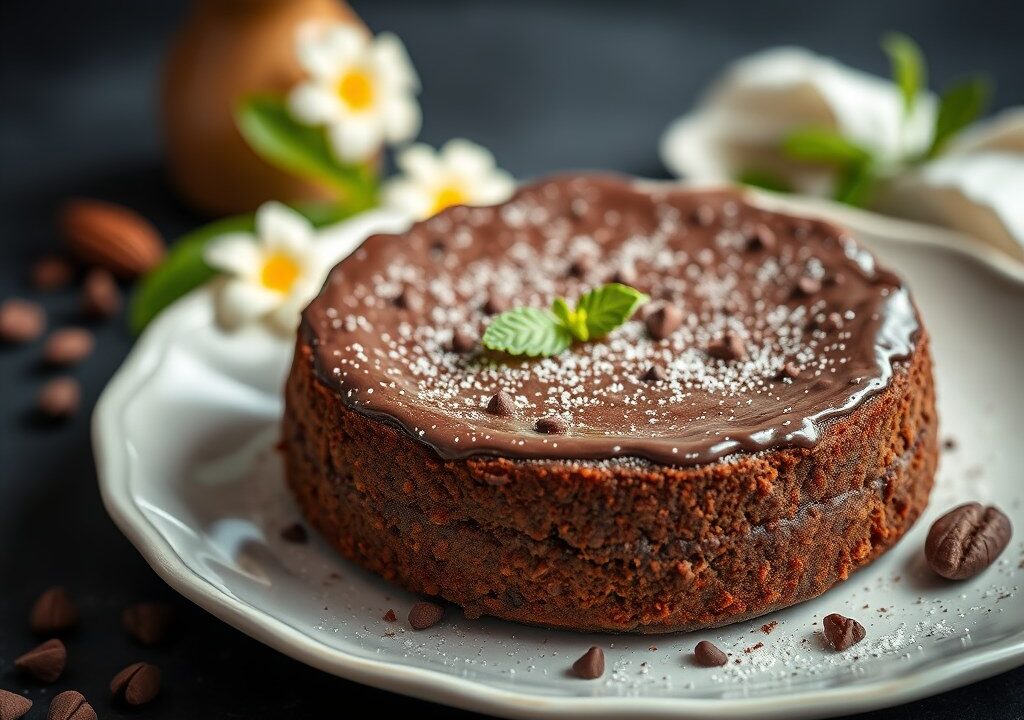 Turkse Chocoladecake — AI-gegenereerde illustratie