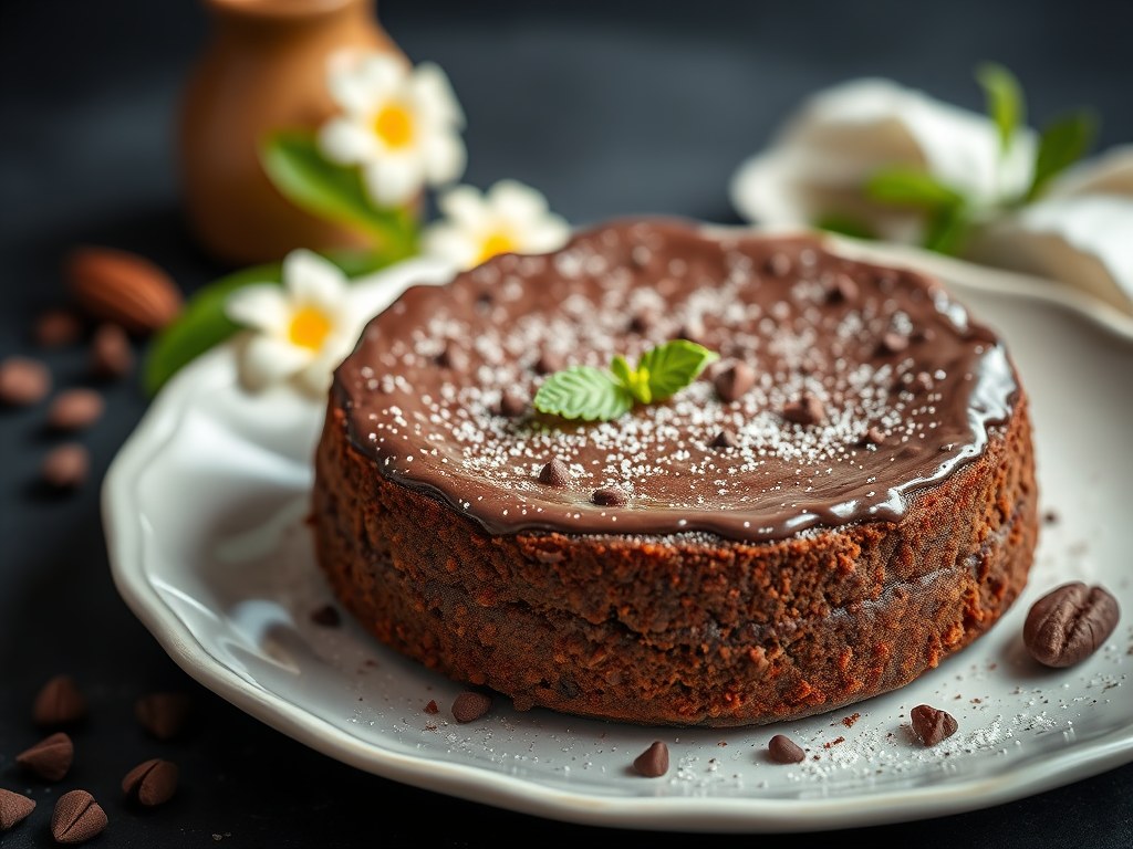 Turkse Chocoladecake, AI-gegenereerde illustratie