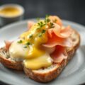 Uitsmijter met Meesterlyck-ham en oude kaas, kropsla en peterseliemayonaise
