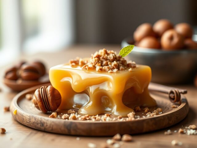 Vanille-ijstopping praline — AI-gegenereerde illustratie