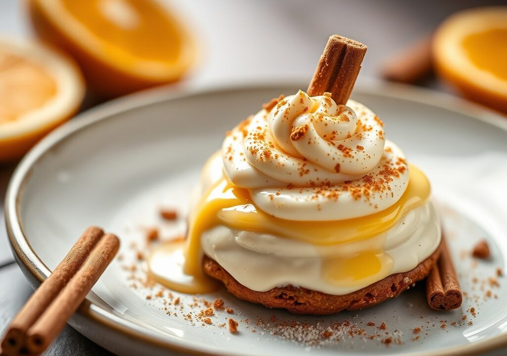 Vanilleroom met speculaas — AI-gegenereerde illustratie