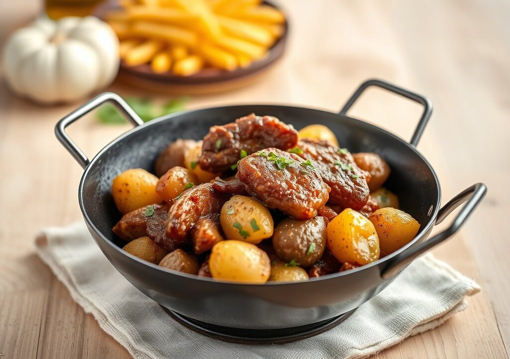 Varkensfilet op oma’s wijze — AI-gegenereerde illustratie