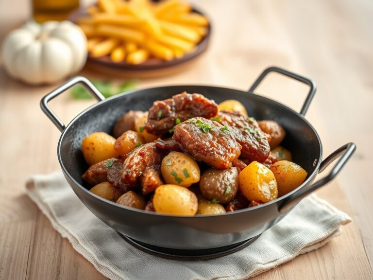 Varkensfilet op oma’s wijze — AI-gegenereerde illustratie