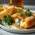 Varkenshaas met een korstje van Corsendonkse kaas en een saus van Belgisch bier