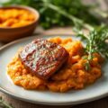 Varkenshaasje met wortelpuree
