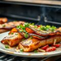 Varkenshaasjes met spek, Ratte du Touquet en witloofsalade