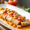 Varkenshespengebraad met salsa van ananas