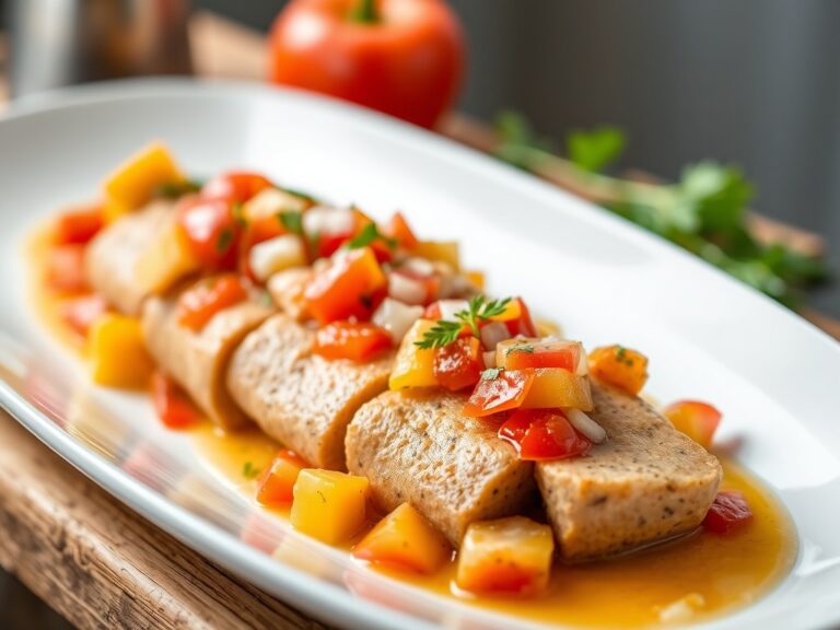 Varkenshespengebraad met salsa van ananas