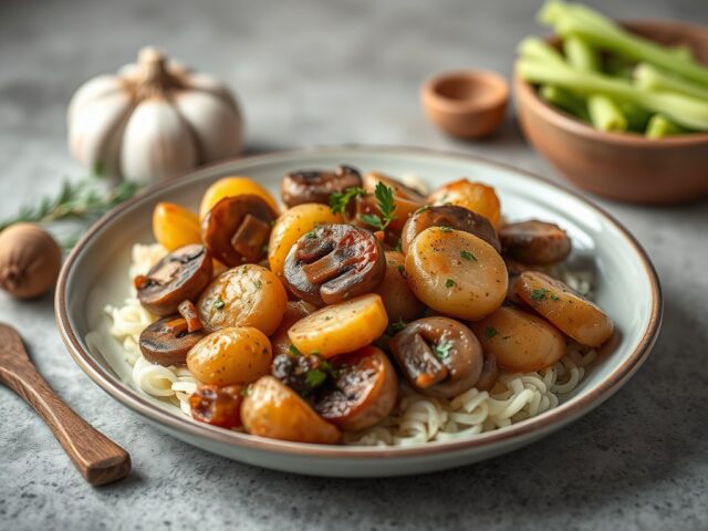 Varkenskoteletten uit de slowcooker — AI-gegenereerde illustratie