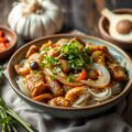 Varkensstoof op Vietnamese Wijze.