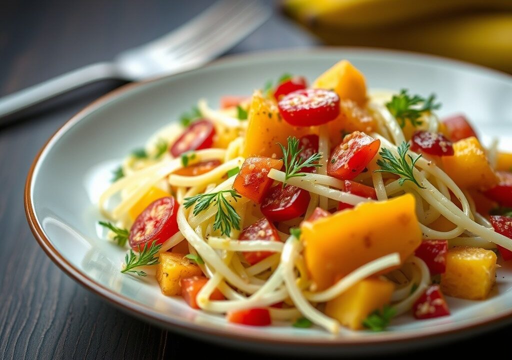 Venkelsalade met ananas — AI-gegenereerde illustratie
