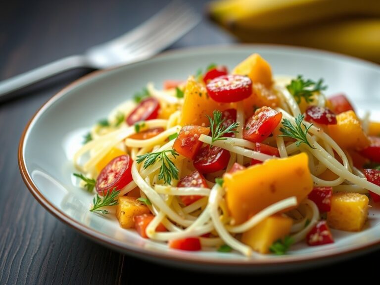 Venkelsalade met ananas — AI-gegenereerde illustratie