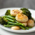 Visfliets met broccoli