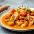 Vleespastei met pompoen en wortels