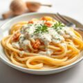 Volkoren Pasta met aangepaste Alfredo Saus