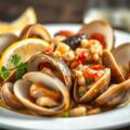 Vongole (=Venus)schelpjes als Voorafje