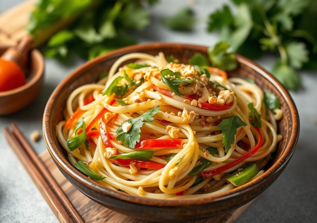 Warme Paksoi Salade — AI-gegenereerde illustratie