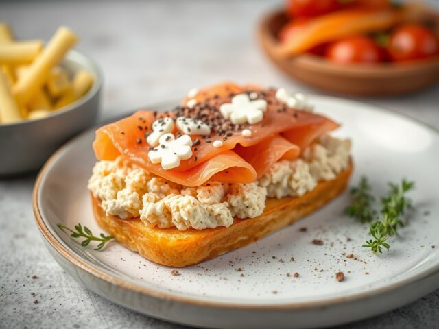 Witloof met hesp en of zalm — AI-gegenereerde illustratie