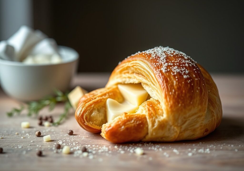 Witloofcroissant — AI-gegenereerde illustratie