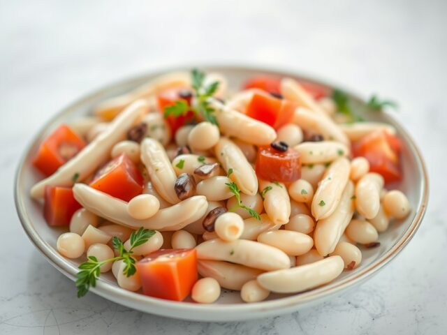 Witte Bonen Salade — AI-gegenereerde illustratie