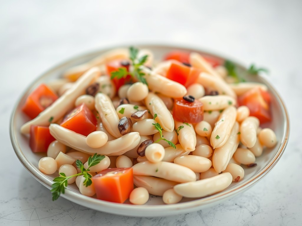 Witte Bonen Salade, AI-gegenereerde illustratie