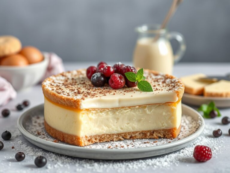 Witte chocoladetaart (2) — AI-gegenereerde illustratie