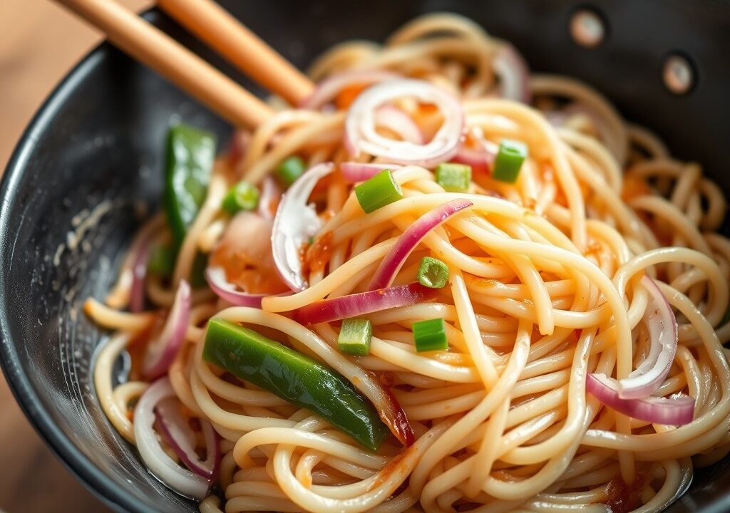 Yaki udon, AI-gegenereerde illustratie