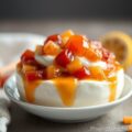 Yoghurt met abrikozen compote