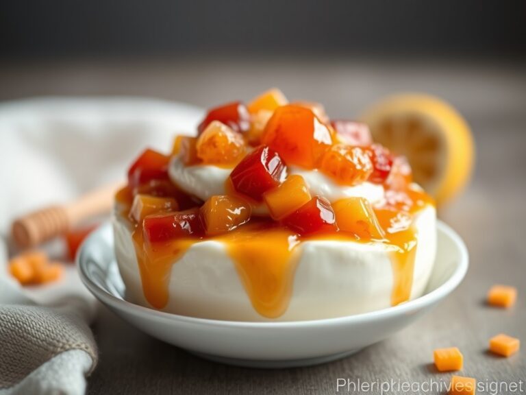 Yoghurt met abrikozen compote