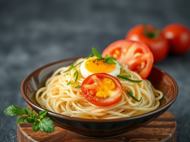 Yuki’s pasta — AI-gegenereerde illustratie