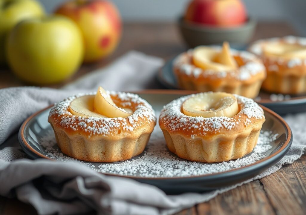 Zachte luchtige appelcake’koekjes’ — AI-gegenereerde illustratie