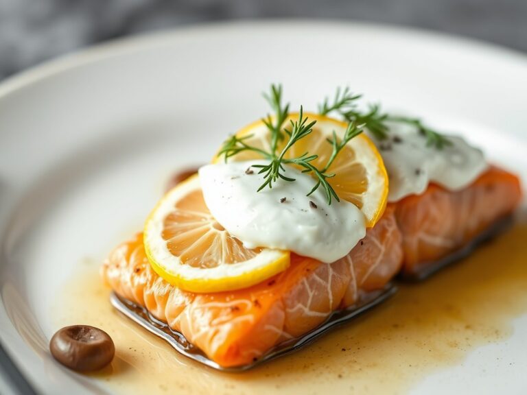 Zalm met roomkaas en citroen