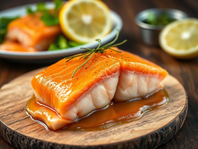 Zalm Tartaar Fumé met Mosterd — AI-gegenereerde illustratie
