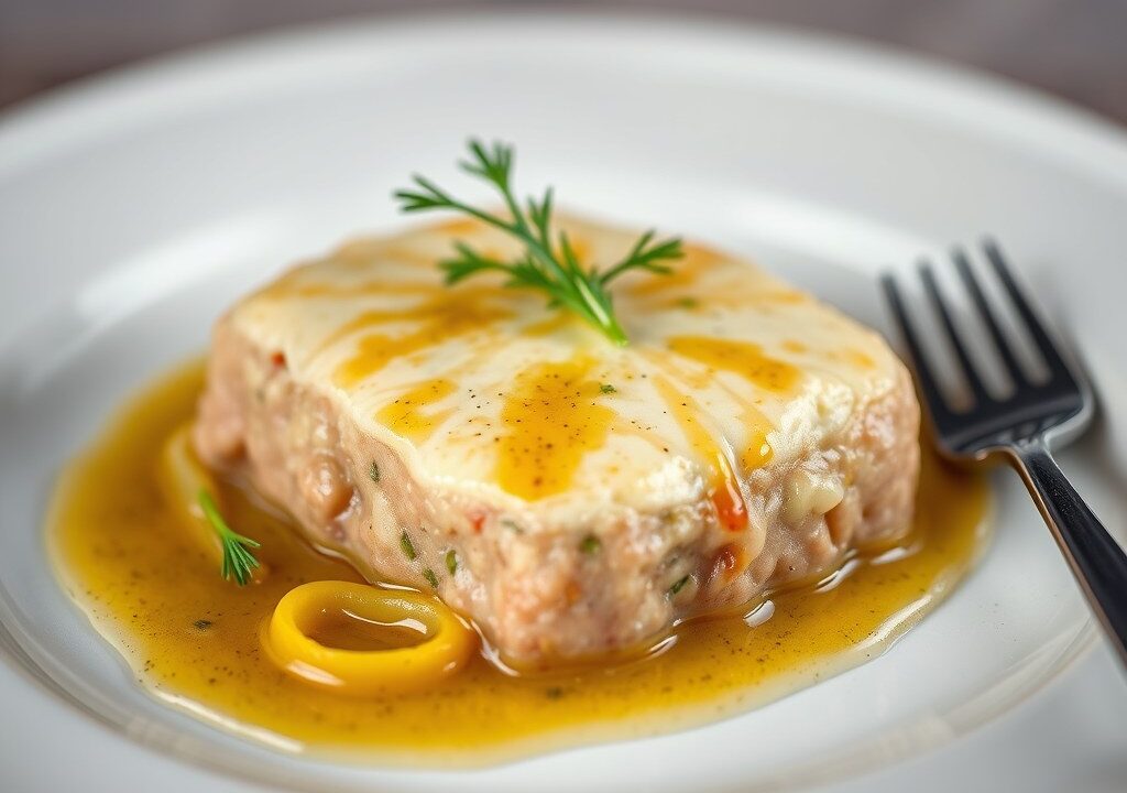 Zalmfilet met prei — AI-gegenereerde illustratie
