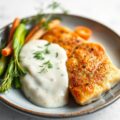 Zalmfilets met mosterd-dille saus