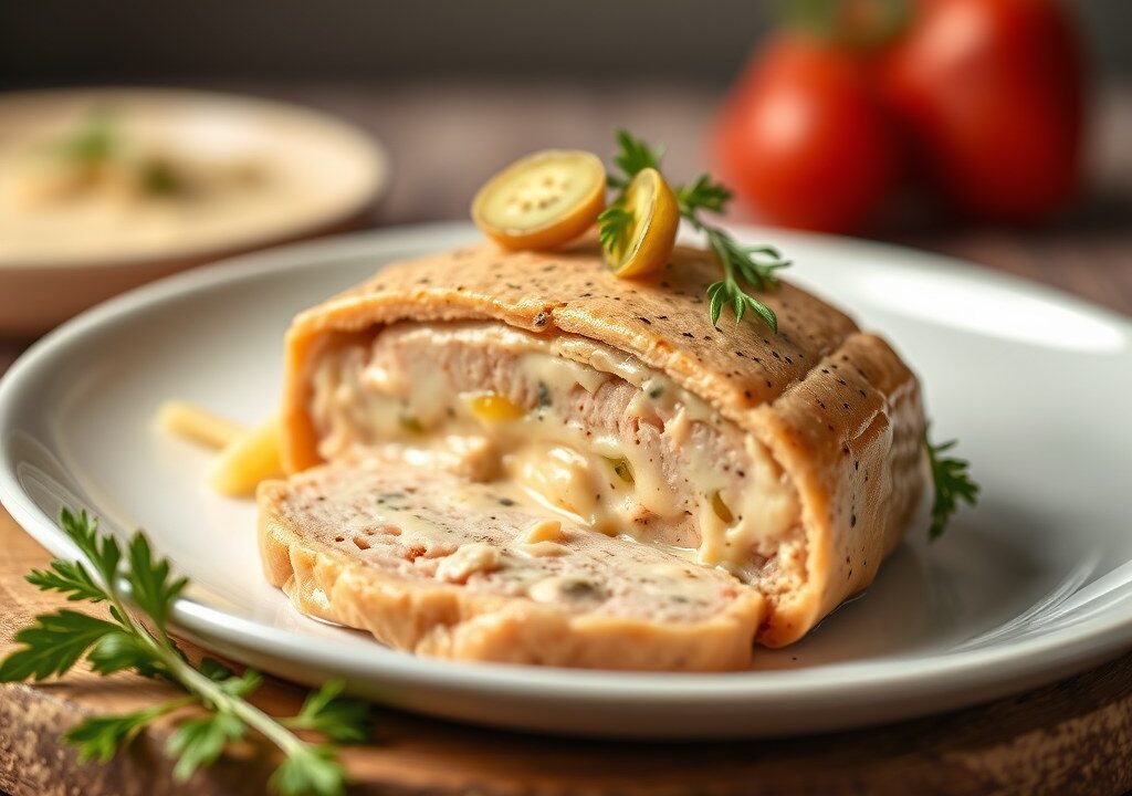 Zalmterrine, AI-gegenereerde illustratie