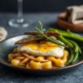 Zeebaars met langoestines en asperges