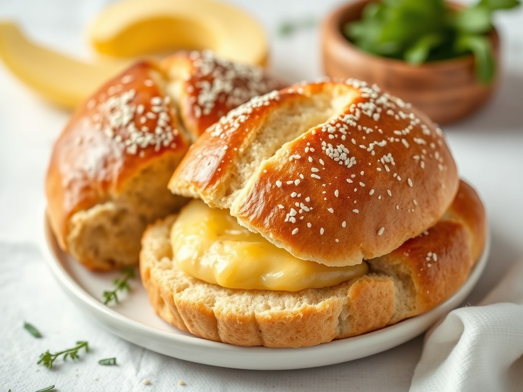 Zelfgemaakt paasbrood (5 broden), AI-gegenereerde illustratie