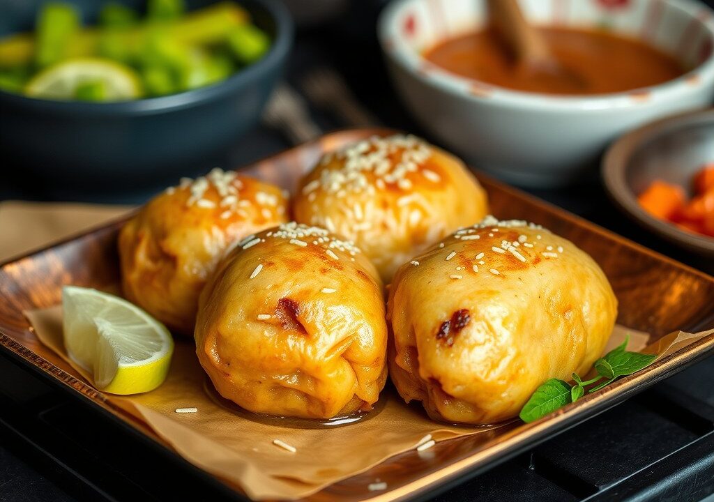Zoete Balinese Kippenstoof uit de Oven — AI-gegenereerde illustratie