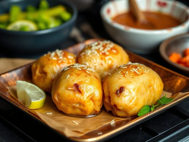 Zoete Balinese Kippenstoof uit de Oven — AI-gegenereerde illustratie
