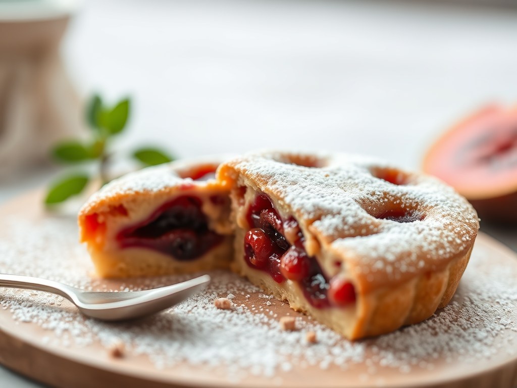 Zwiebelkuchen, AI-gegenereerde illustratie