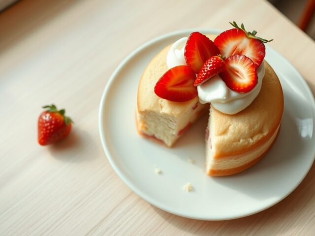 5 minuten aardbeiencake