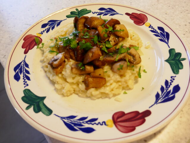 Romige Paddenstoel Risotto