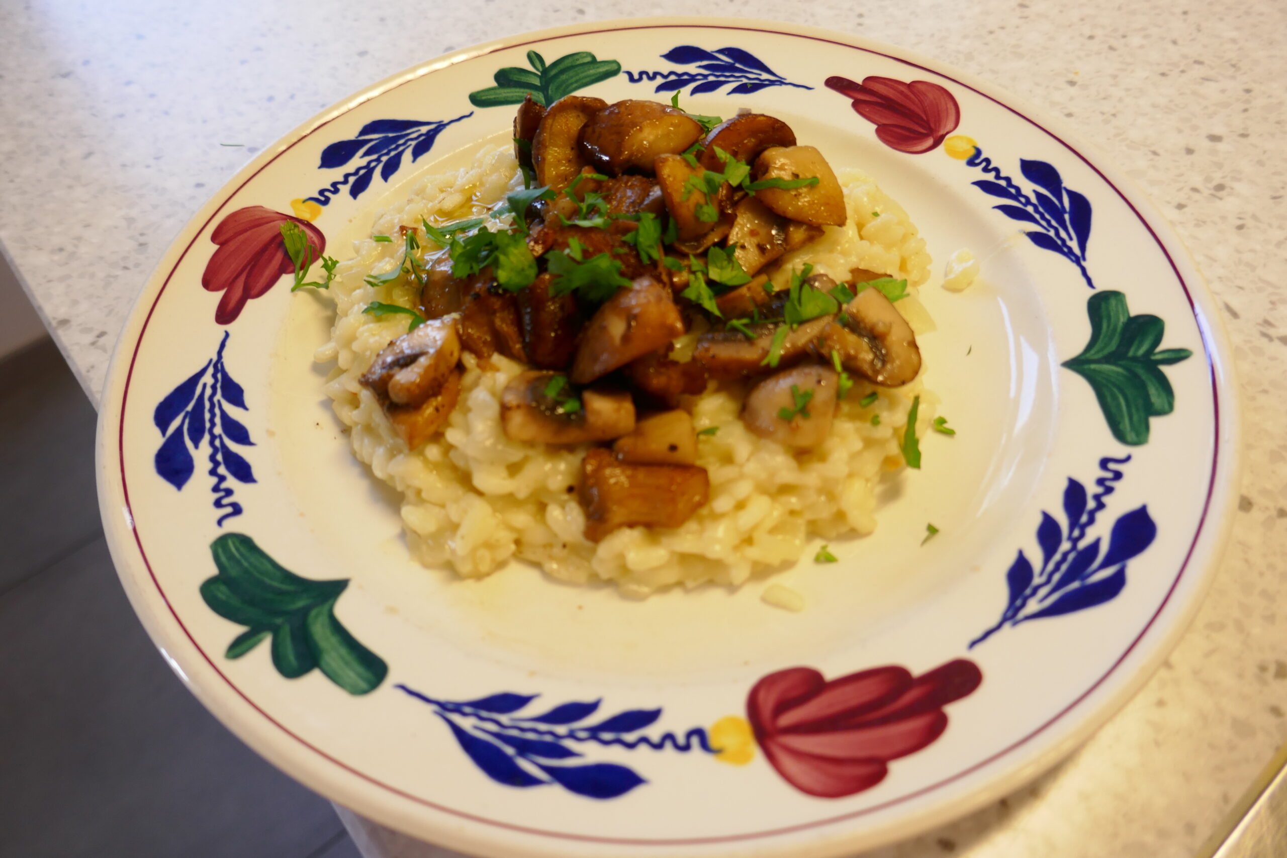 Romige Paddenstoel Risotto