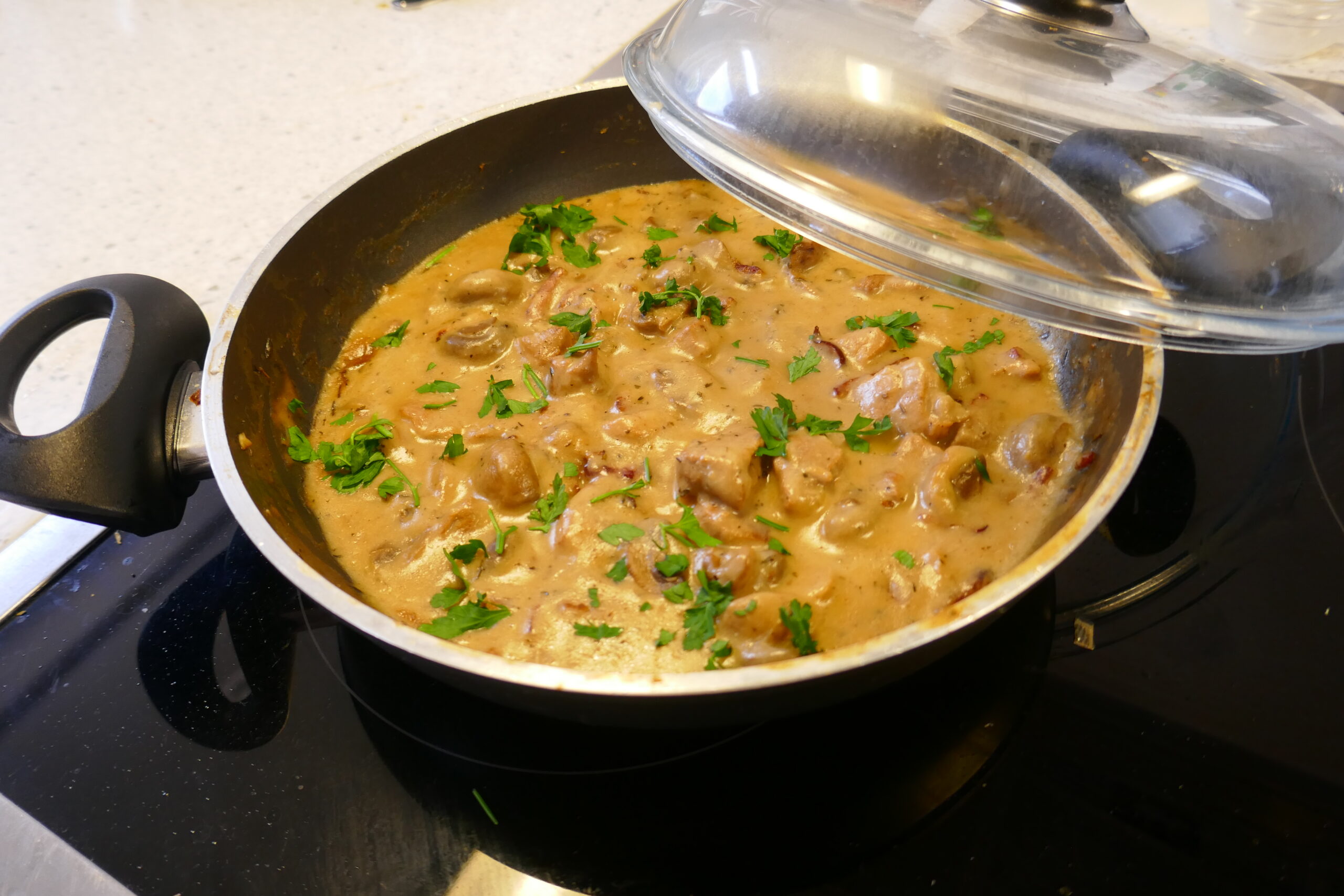 Stoofpotje Hamlap Champignons