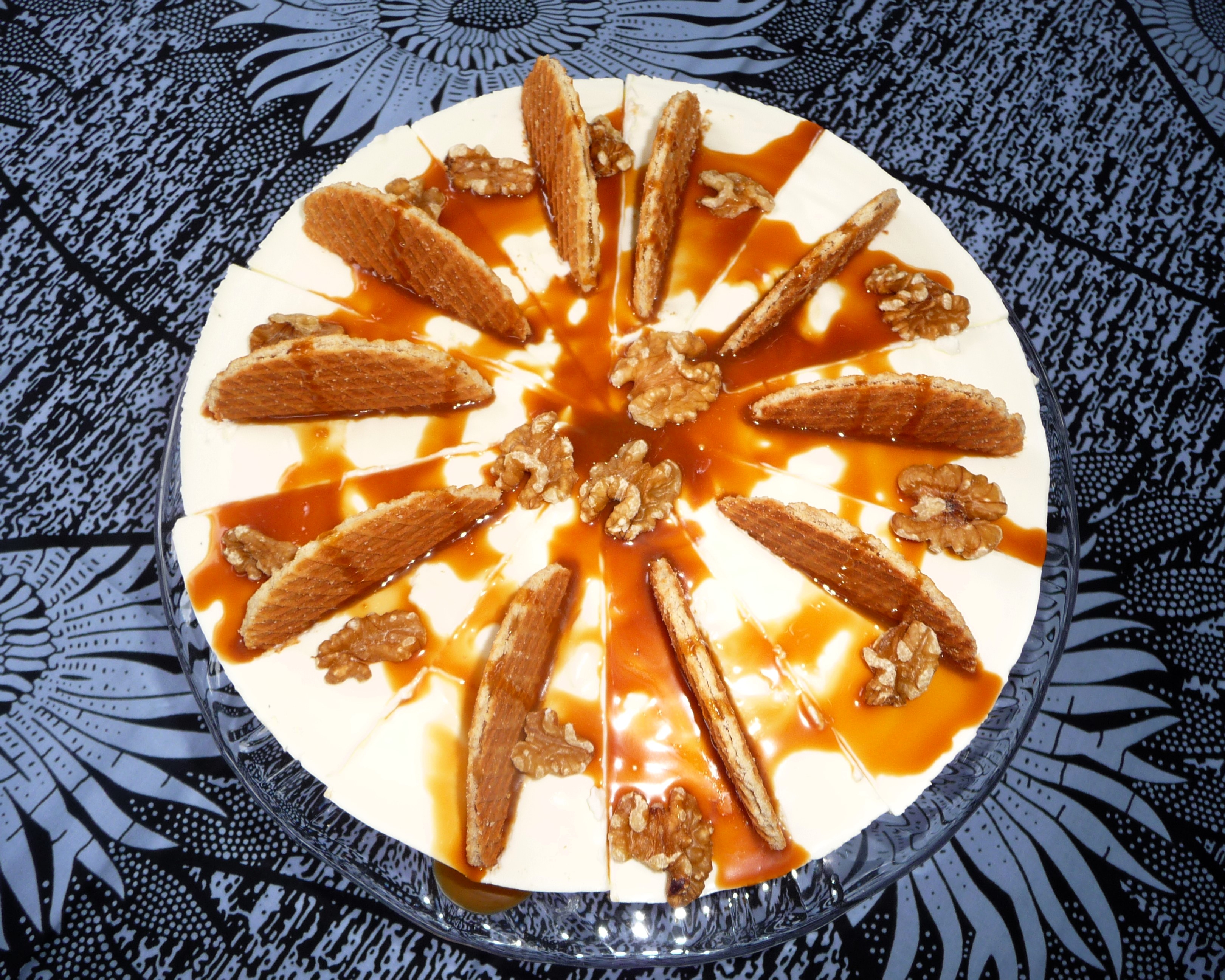 Stroopwafel yoghurttaart (no-bake)